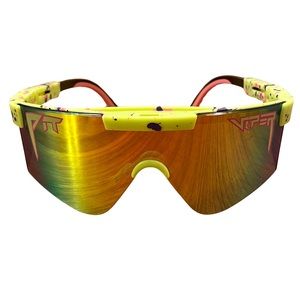 Yellow and Red Men's Sunglasses